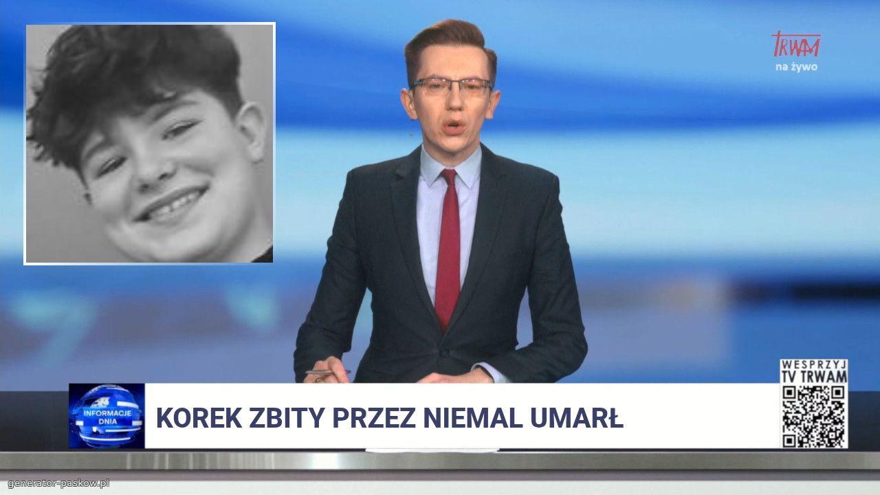 Korek zbity przez niemal umarł