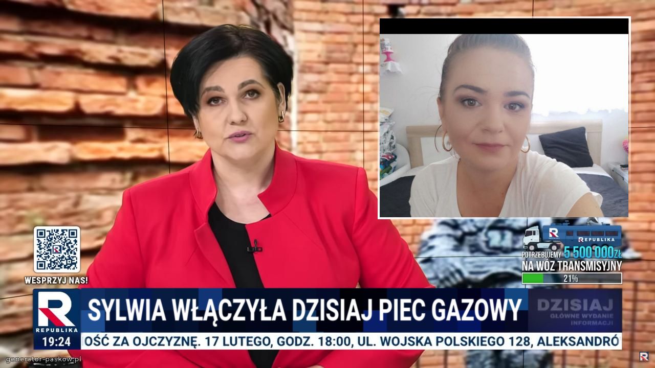 Sylwia włączyła dzisiaj piec gazowy
