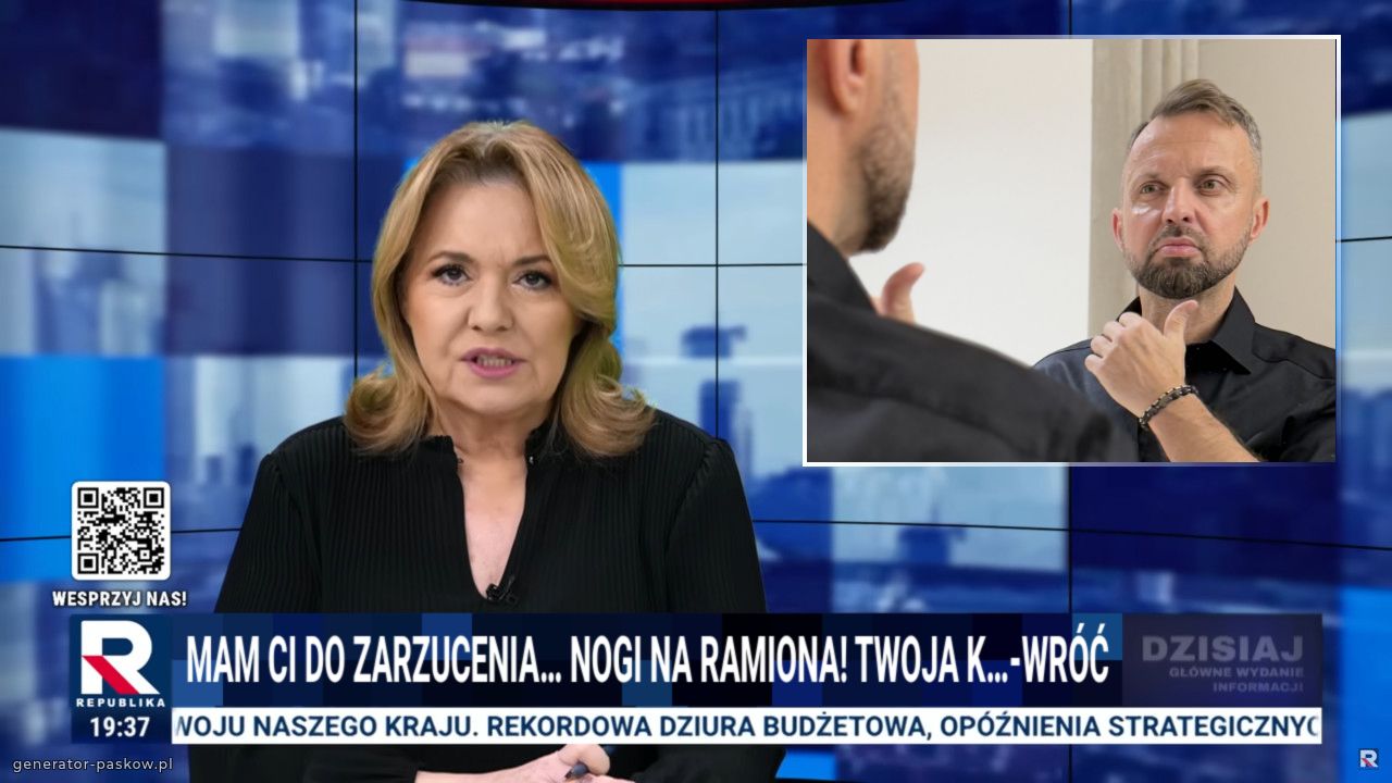 Mam ci do zarzucenia… nogi na ramiona! Twoja K…-wróć