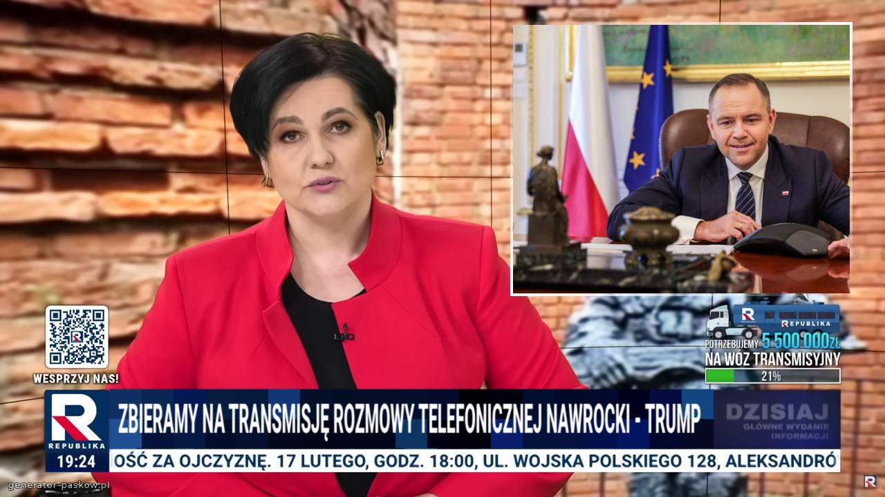 zbieramy na transmisję rozmowy telefonicznej nawrocki - trump 