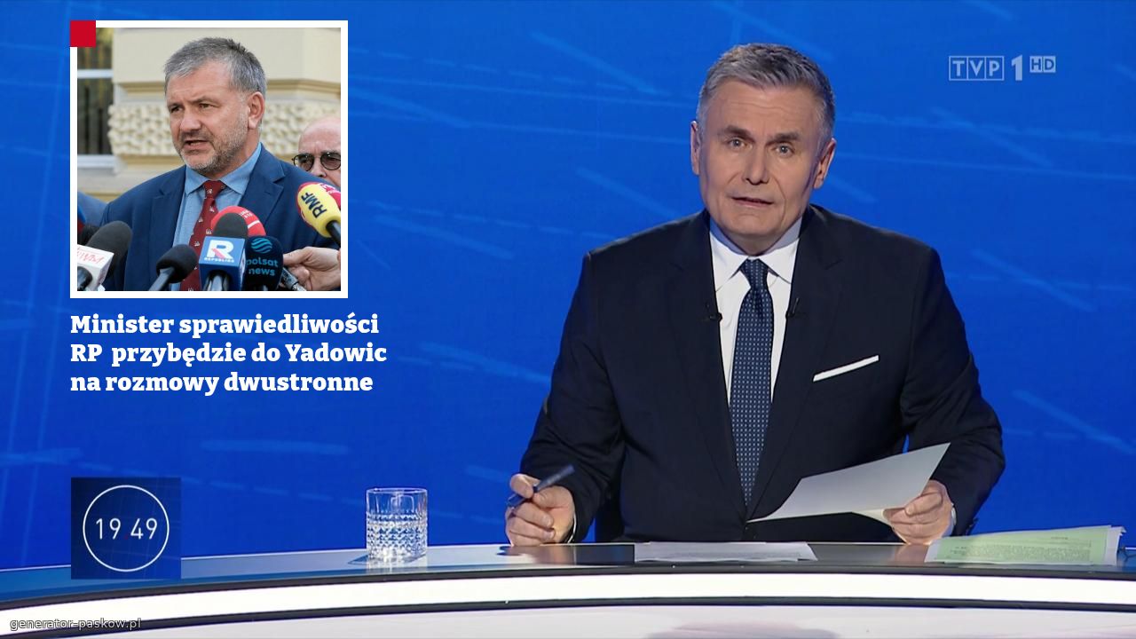 Minister sprawiedliwości RP  przybędzie do Yadowic na rozmowy dwustronne