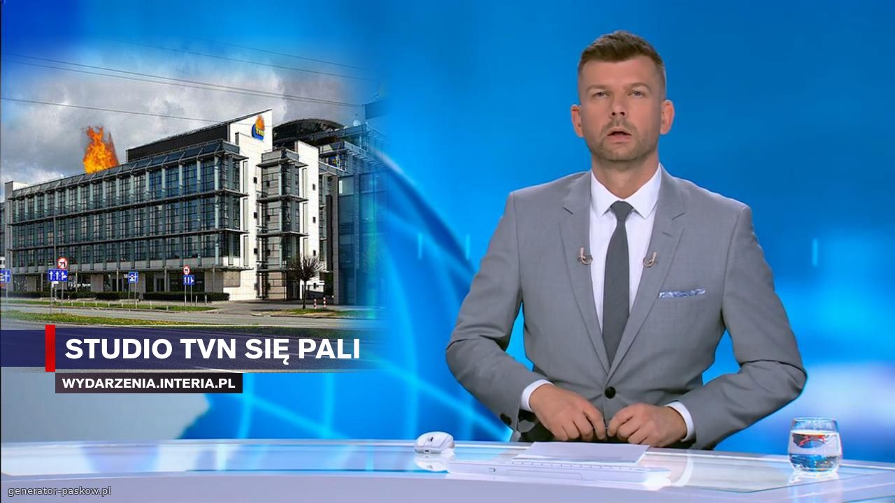 Studio tvn się pali