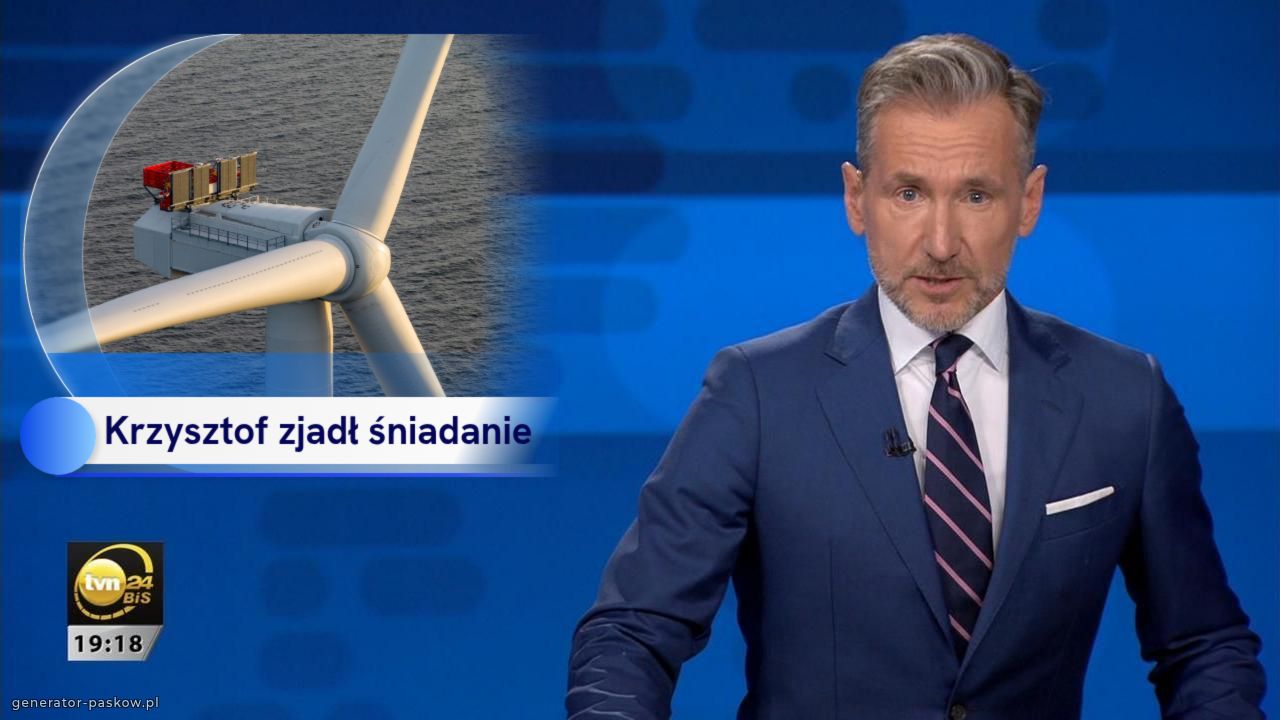 Krzysztof zjadł śniadanie