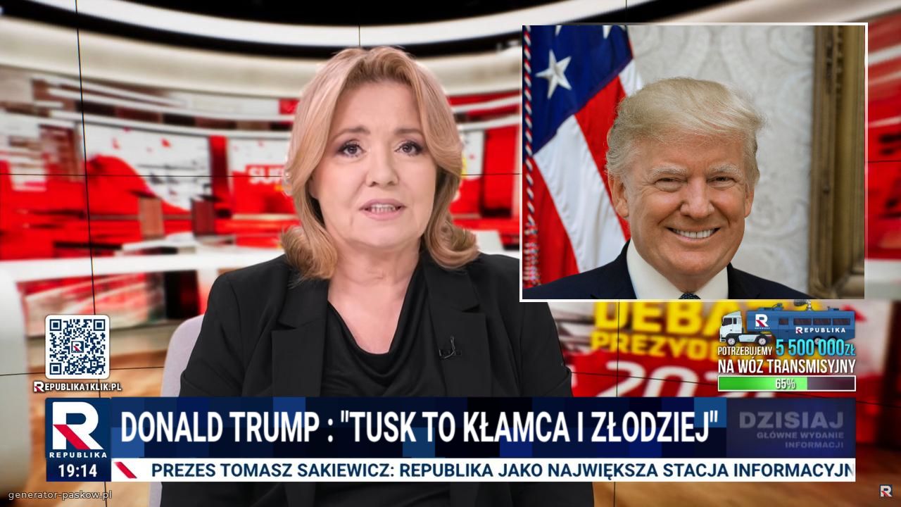 DOnald TRUMP : "TUSK TO KŁAMCA i ZŁODZIEJ"