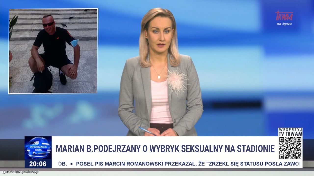 Marian B.Podejrzany o wybryk seksualny na stadionie
