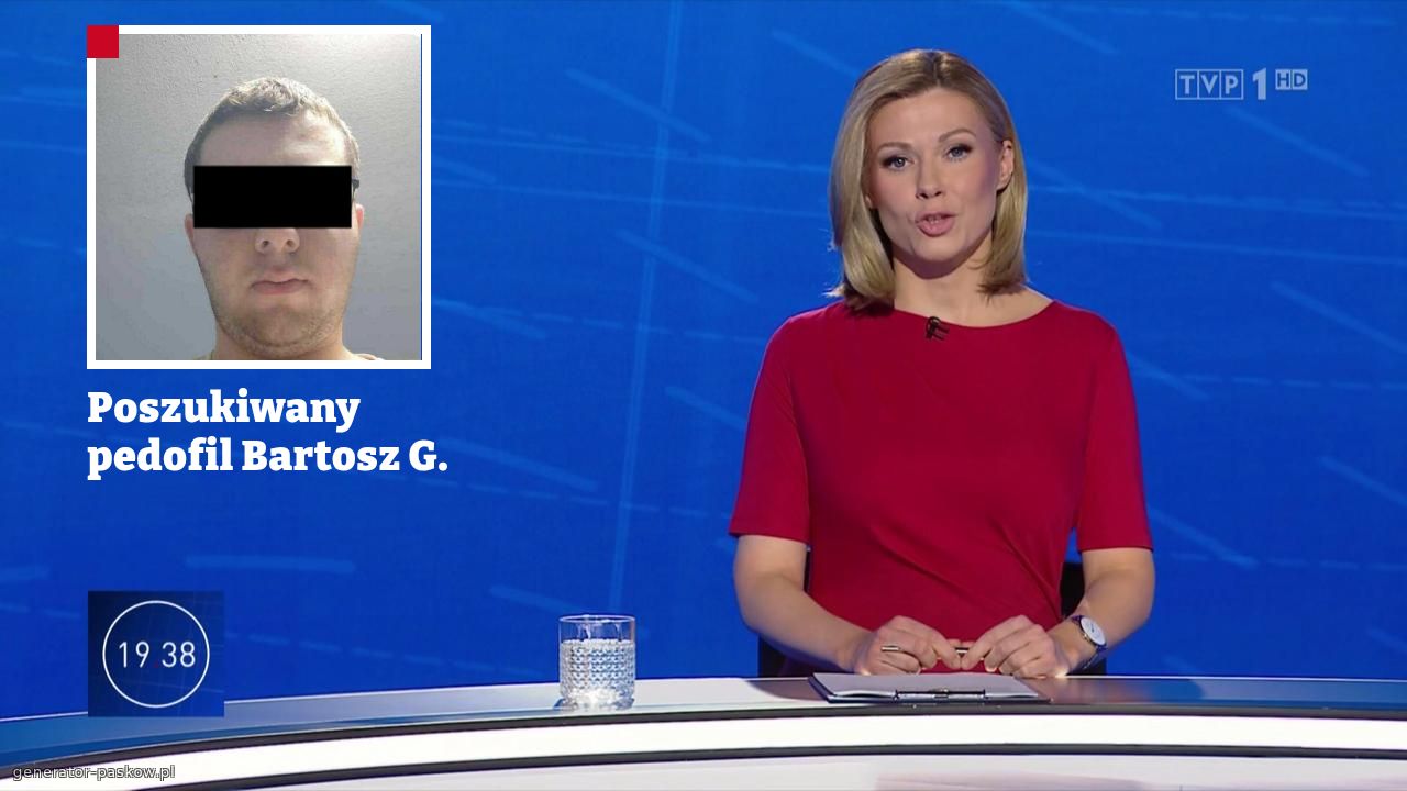 Poszukiwany pedofil Bartosz G.
