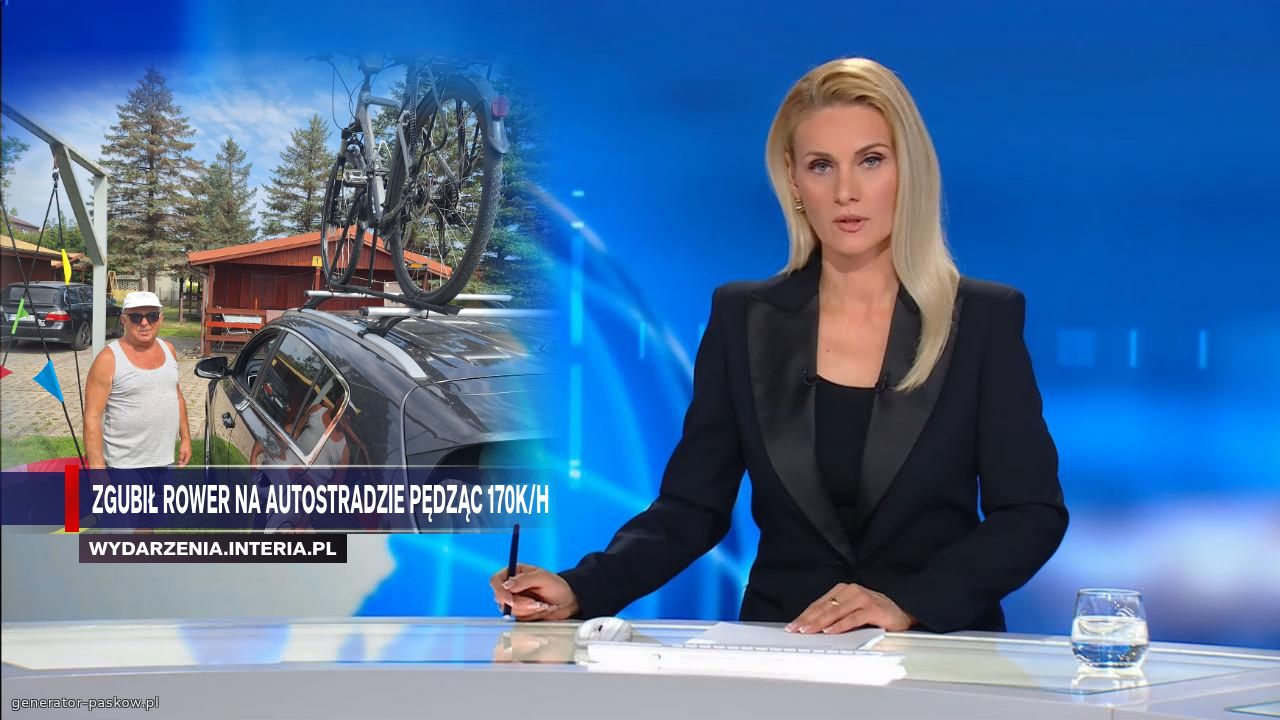 Zgubił rower na autostradzie pędząc 170k/h