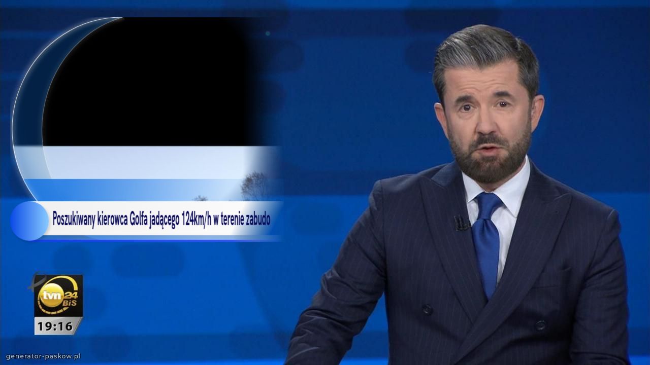 Poszukiwany kierowca Golfa jadącego 124km/h w terenie zabudo