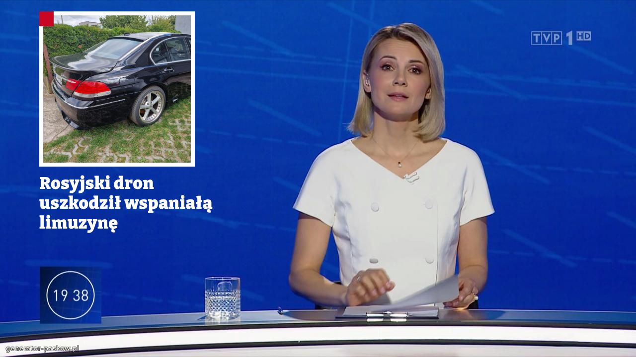 Rosyjski dron uszkodził wspaniałą limuzynę 