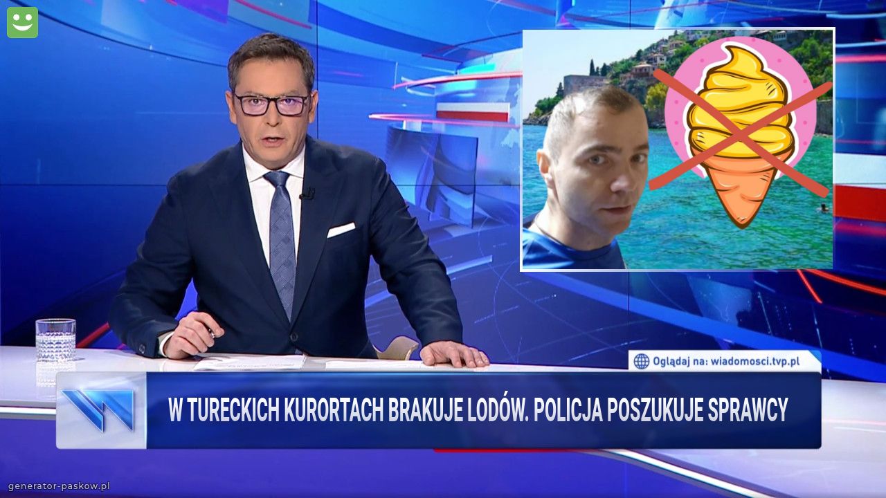 W TURECKICH KURORTACH BRAKUJE LODÓW. POLICJA POSZUKUJE SPRAWCY