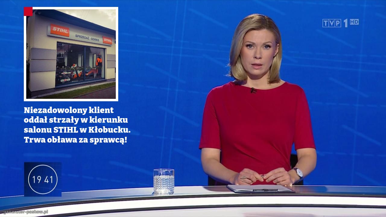 Niezadowolony klient oddał strzały w kierunku salonu STIHL w Kłobucku. Trwa obława za sprawcą!
