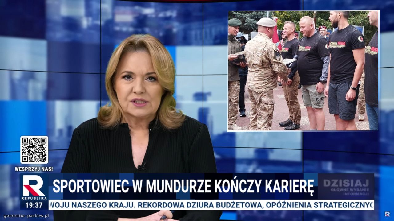 Sportowiec w mundurze kończy karierę