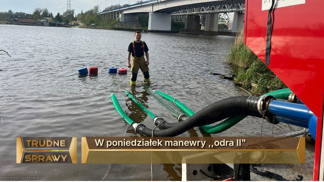 W poniedziałek manewry ,,odra II"