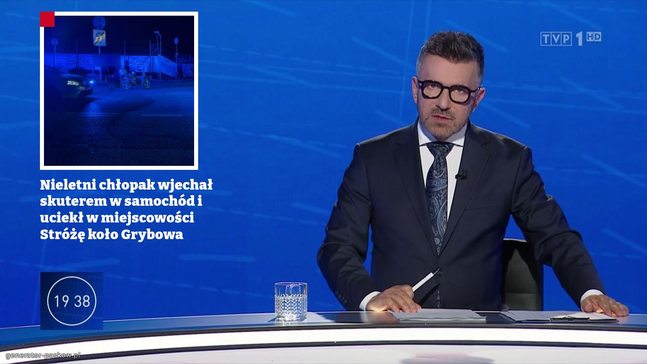 Nieletni chłopak wjechał skuterem w samochód i uciekł w miejscowości Stróżę koło Grybowa 