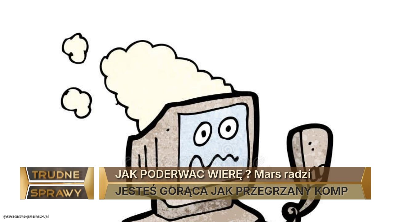 JAK PODERWAC WIERĘ ? Mars radzi
JESTEŚ GORĄCA JAK PRZEGRZANY KOMP