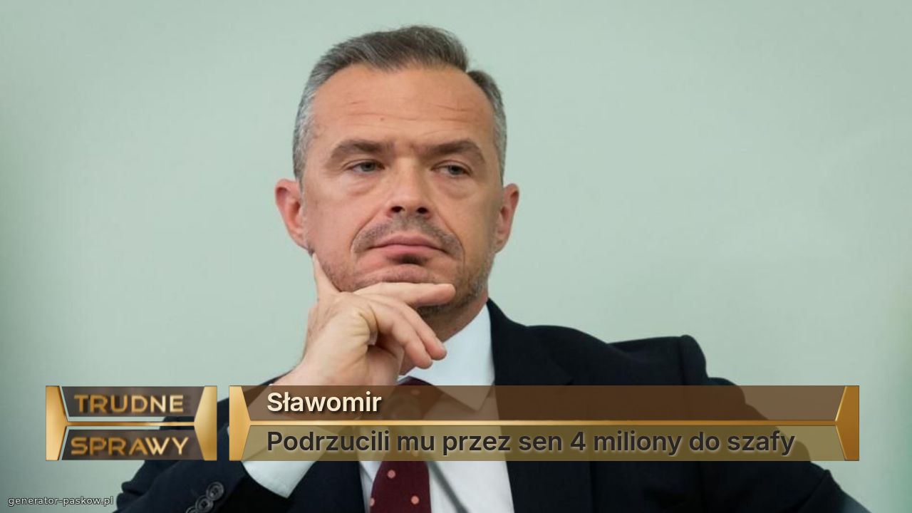 Sławomir 
Podrzucili mu przez sen 4 miliony do szafy