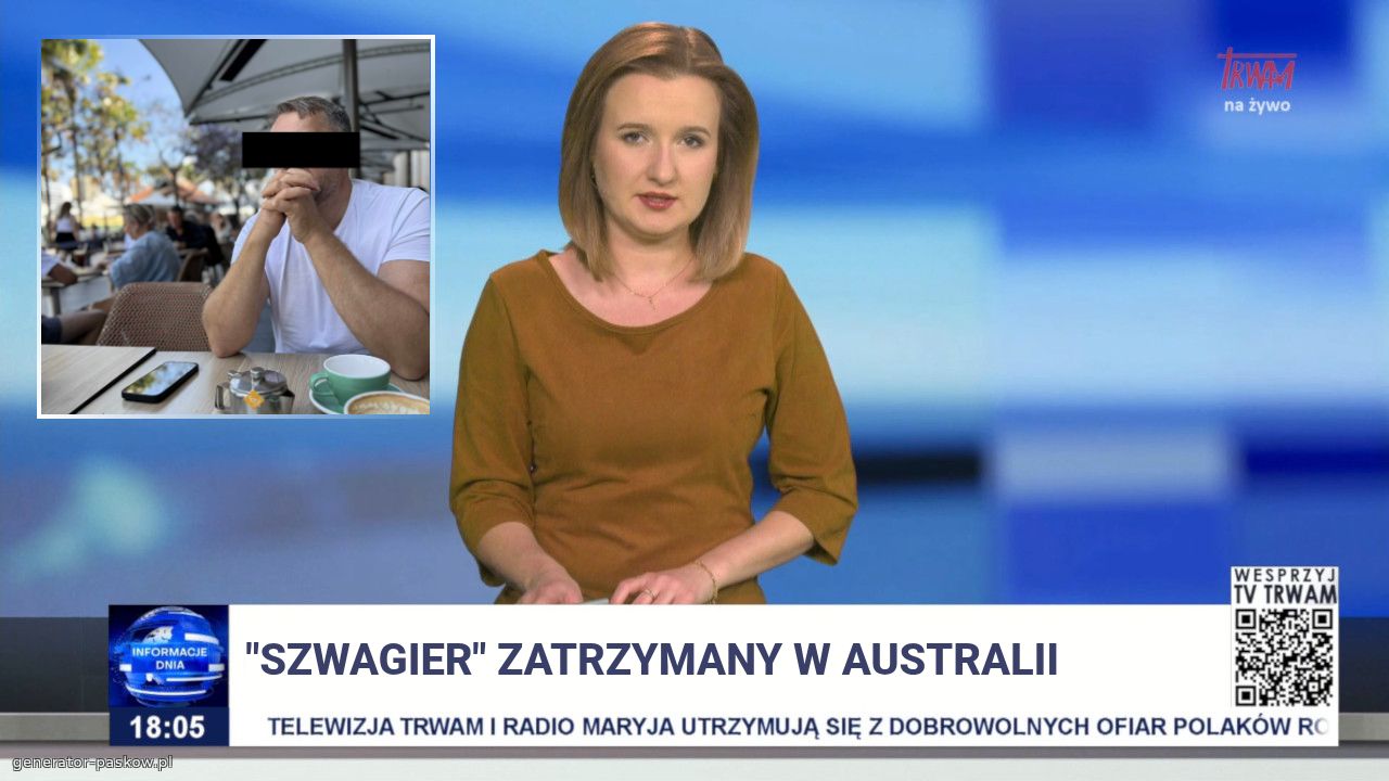 "szwagier" zatrzymany w australii