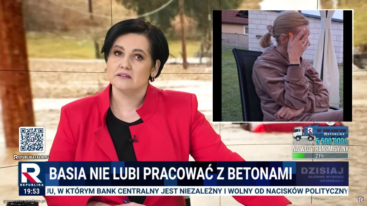 Basia nie lubi pracować z betonami