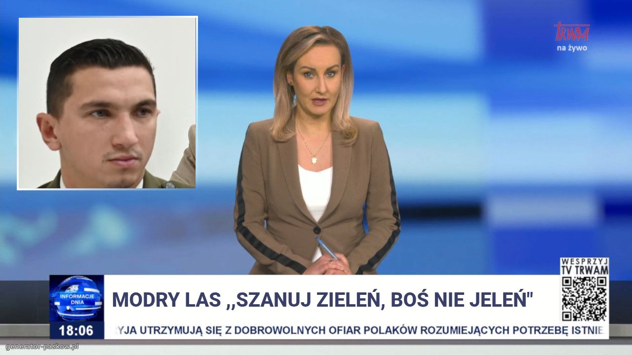 Modry las ,,szanuj zieleń, Boś nie jeleń"
