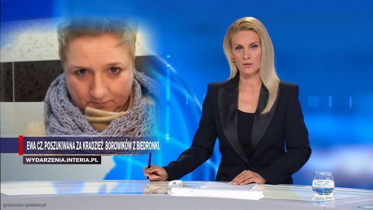 Ewa Cz. Poszukiwana za kradzież  borowików z Biedronki.