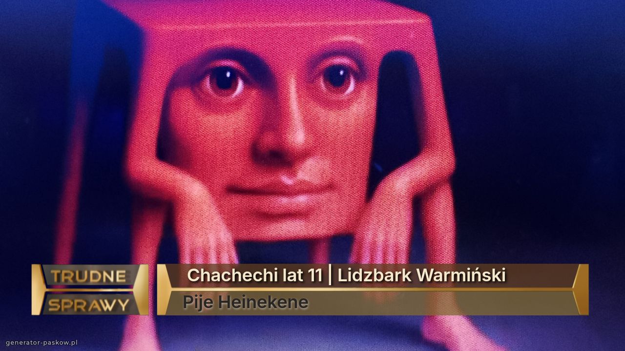  Chachechi lat 11 | Lidzbark Warmiński
Pije Heinekene
