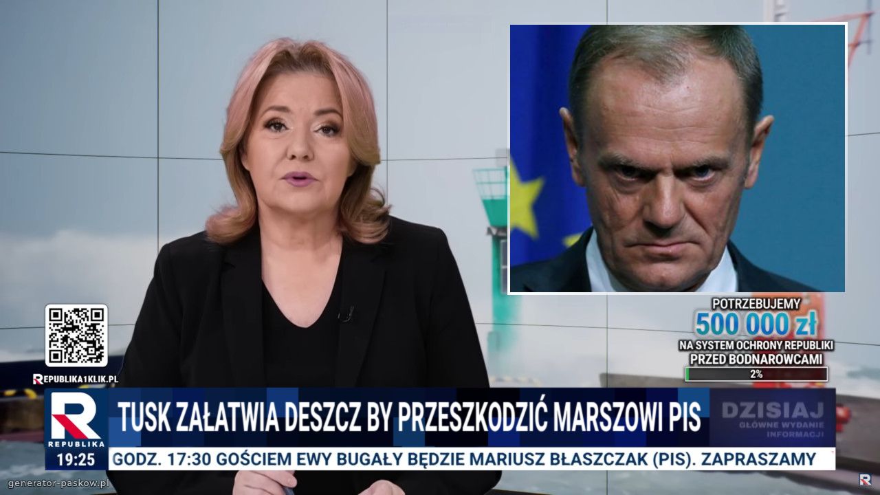 Tusk załatwia deszcz by przeszkodzić Marszowi Pis