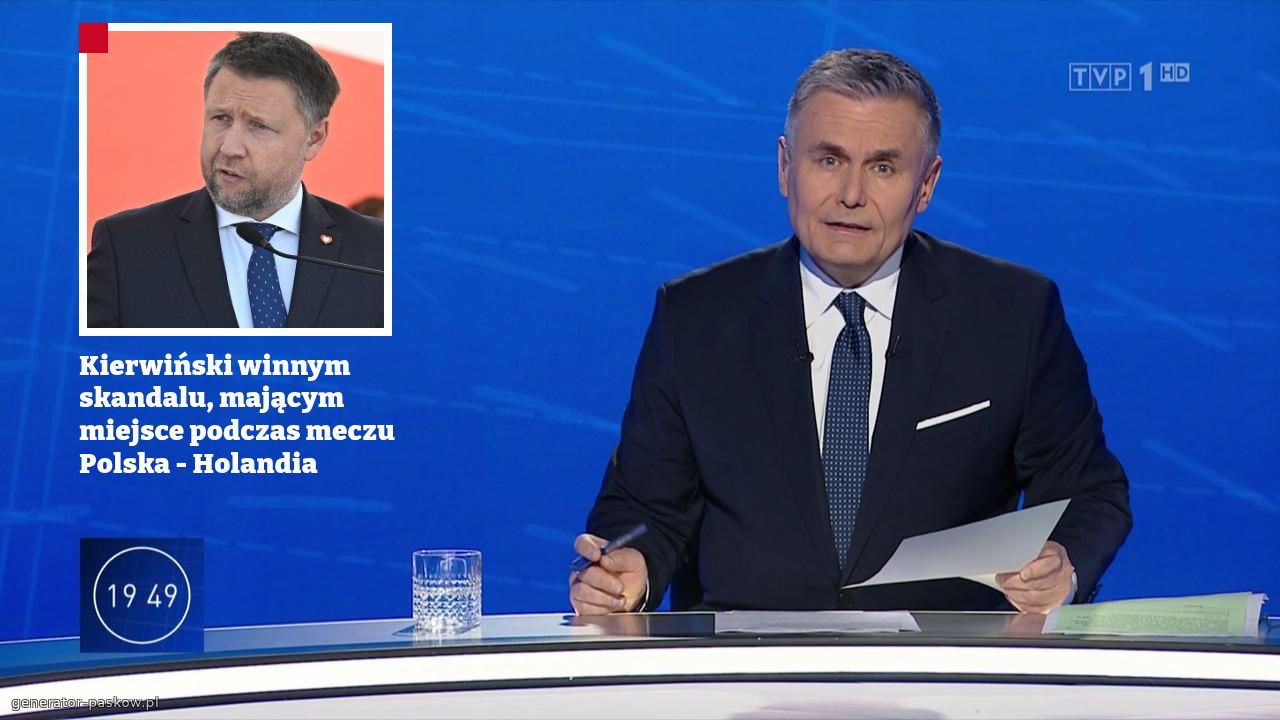 Kierwiński winnym skandalu, mającym miejsce podczas meczu Polska - Holandia