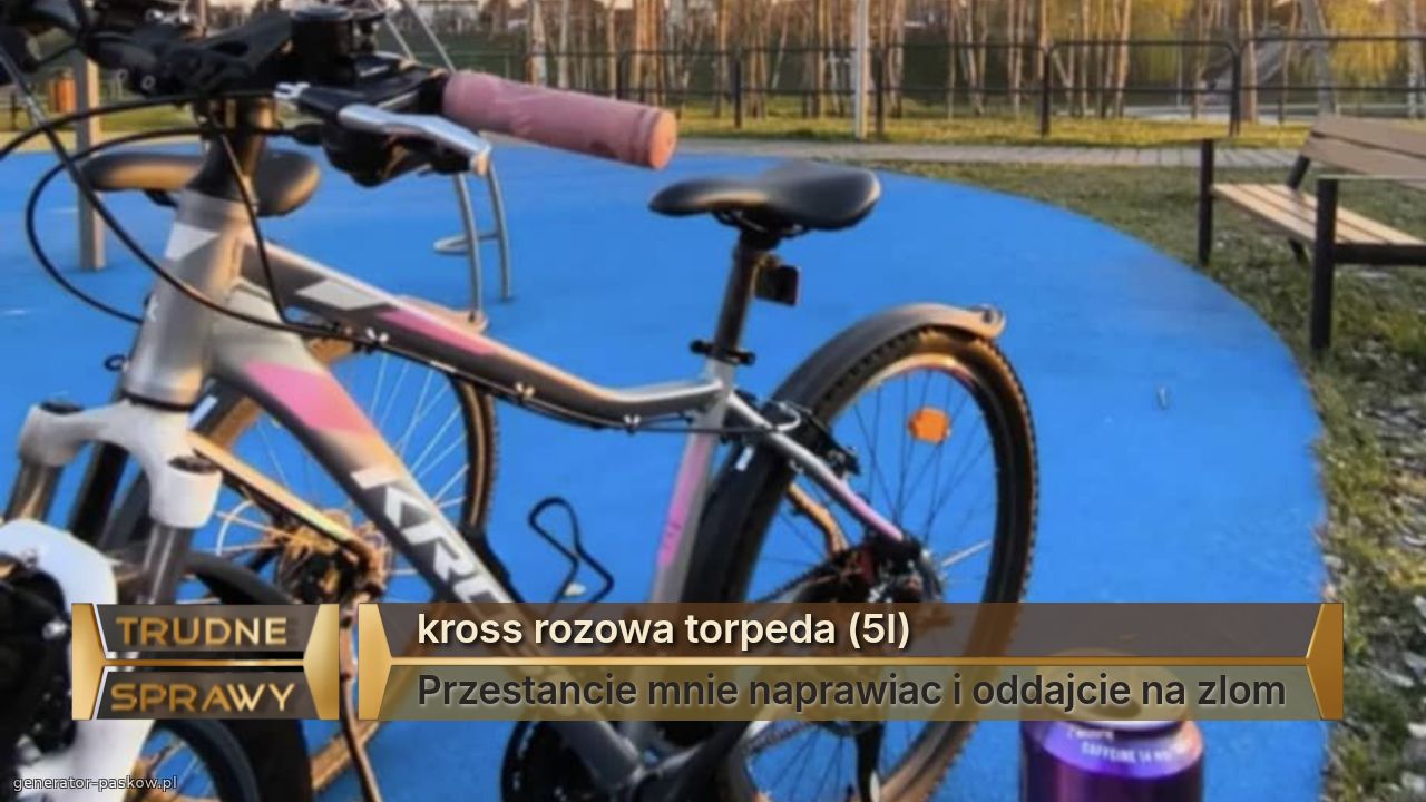 kross rozowa torpeda (5l)
Przestancie mnie naprawiac i oddajcie na zlom