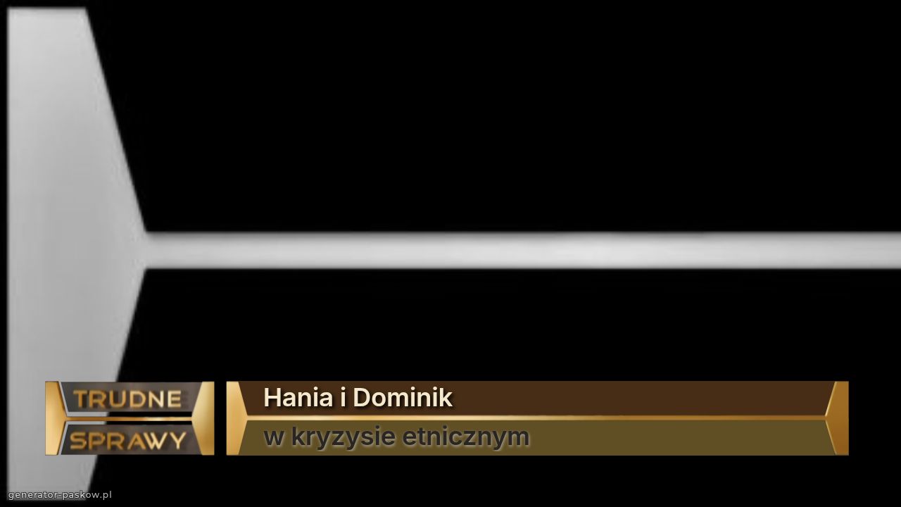 Hania i Dominik
w kryzysie etnicznym