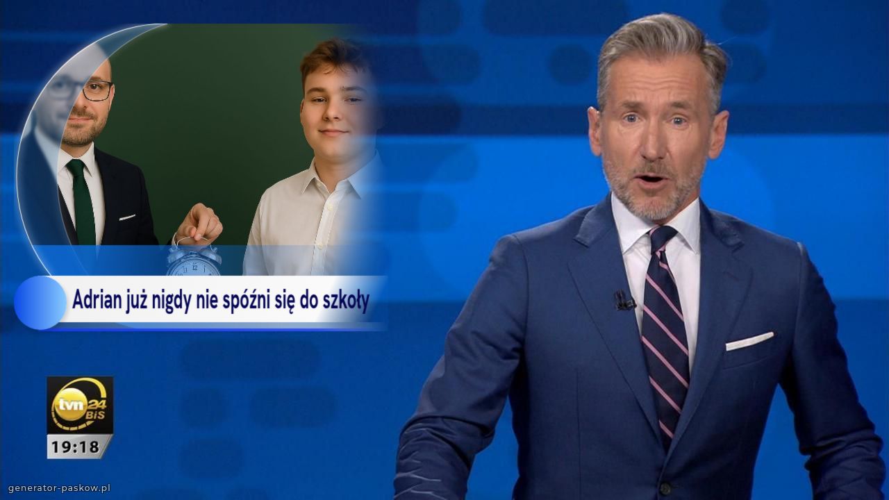 Adrian już nigdy nie spóźni się do szkoły