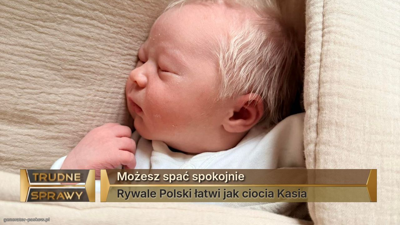 Możesz spać spokojnie
Rywale Polski łatwi jak ciocia Kasia