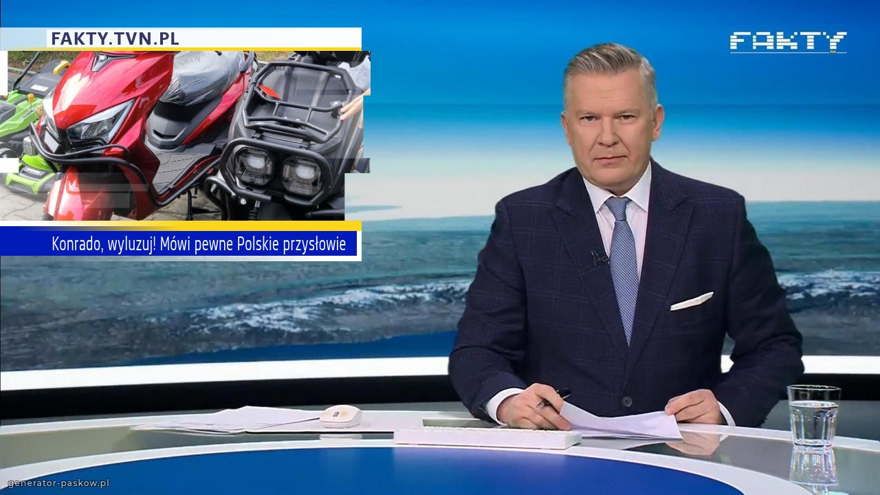 Konrado, wyluzuj! Mówi pewne Polskie przysłowie 