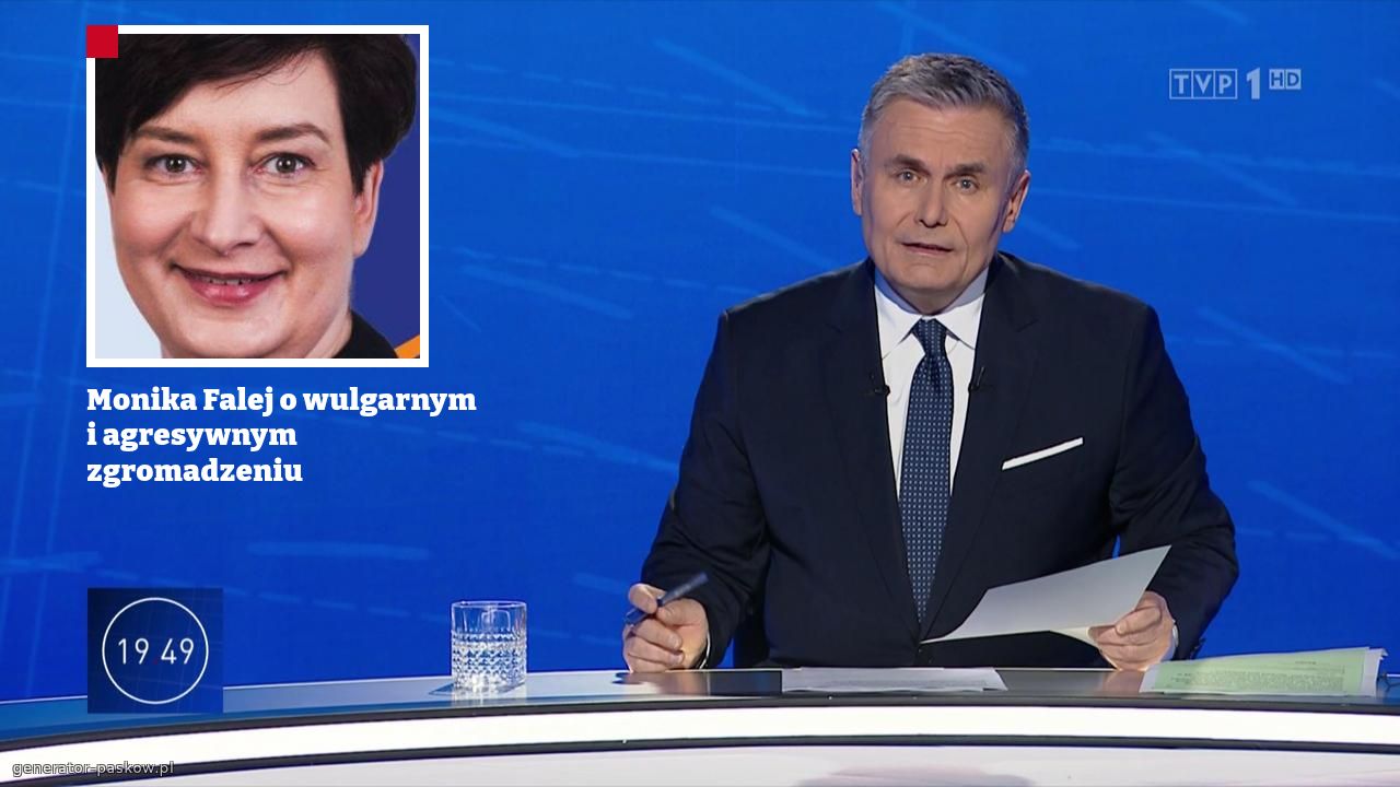 Monika Falej o wulgarnym i agresywnym zgromadzeniu