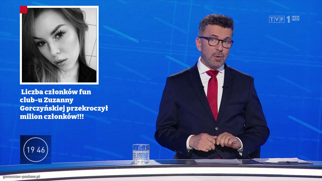 Liczba członków fun club-u Zuzanny Gorczyńskiej przekroczył milion członków!!!