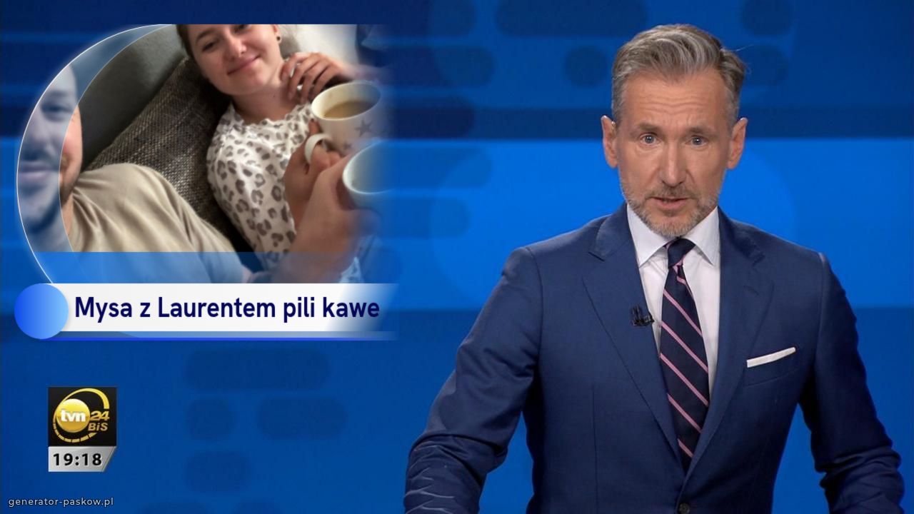 Mysa z Laurentem pili kawe