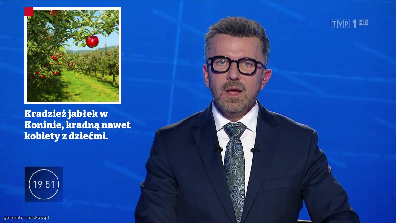 Kradzież jabłek w Koninie, kradną nawet kobiety z dziećmi.
