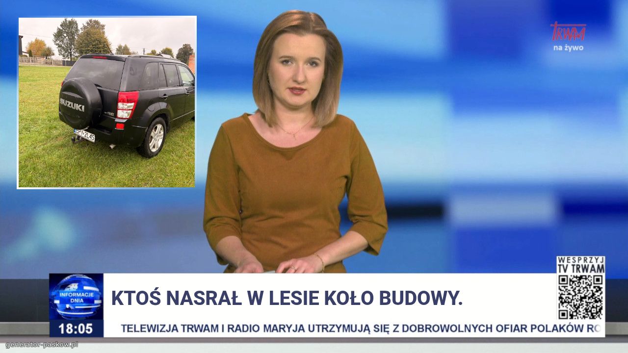 Ktoś nasrał w lesie koło budowy.
