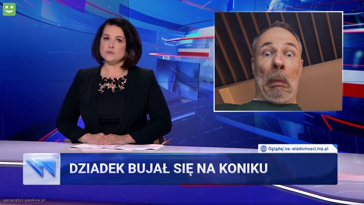 Dziadek bujał się na koniku