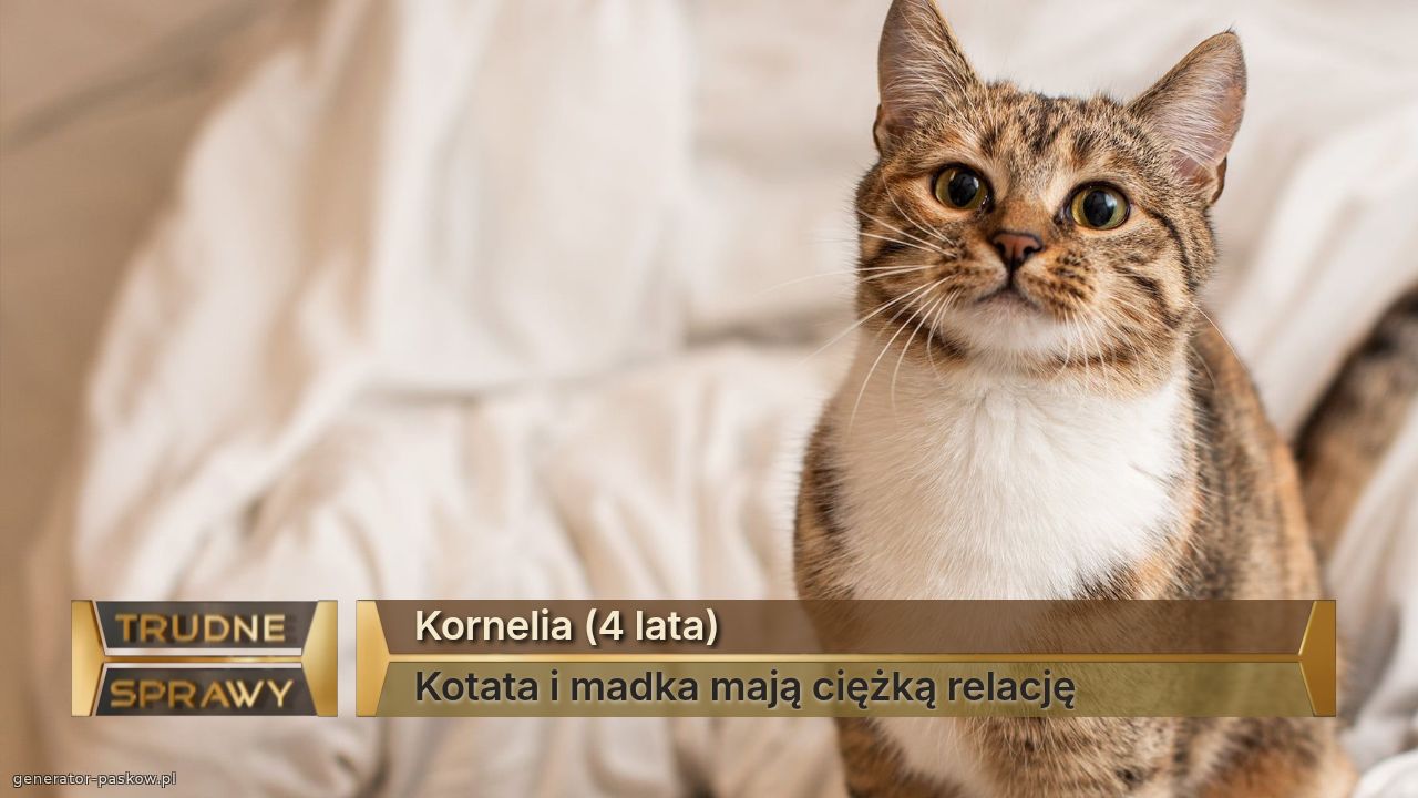 Kornelia (4 lata)
Kotata i madka mają ciężką relację 