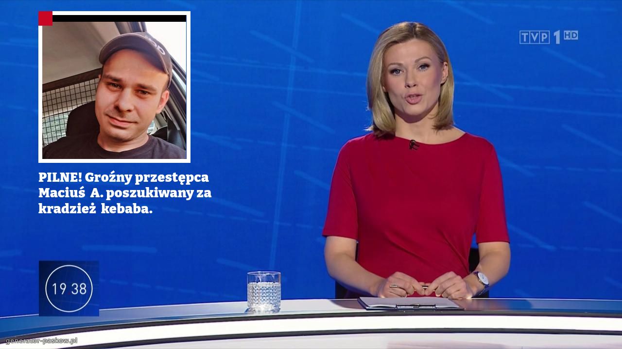 PILNE! Groźny przestępca Maciuś  A. poszukiwany za kradzież  kebaba.