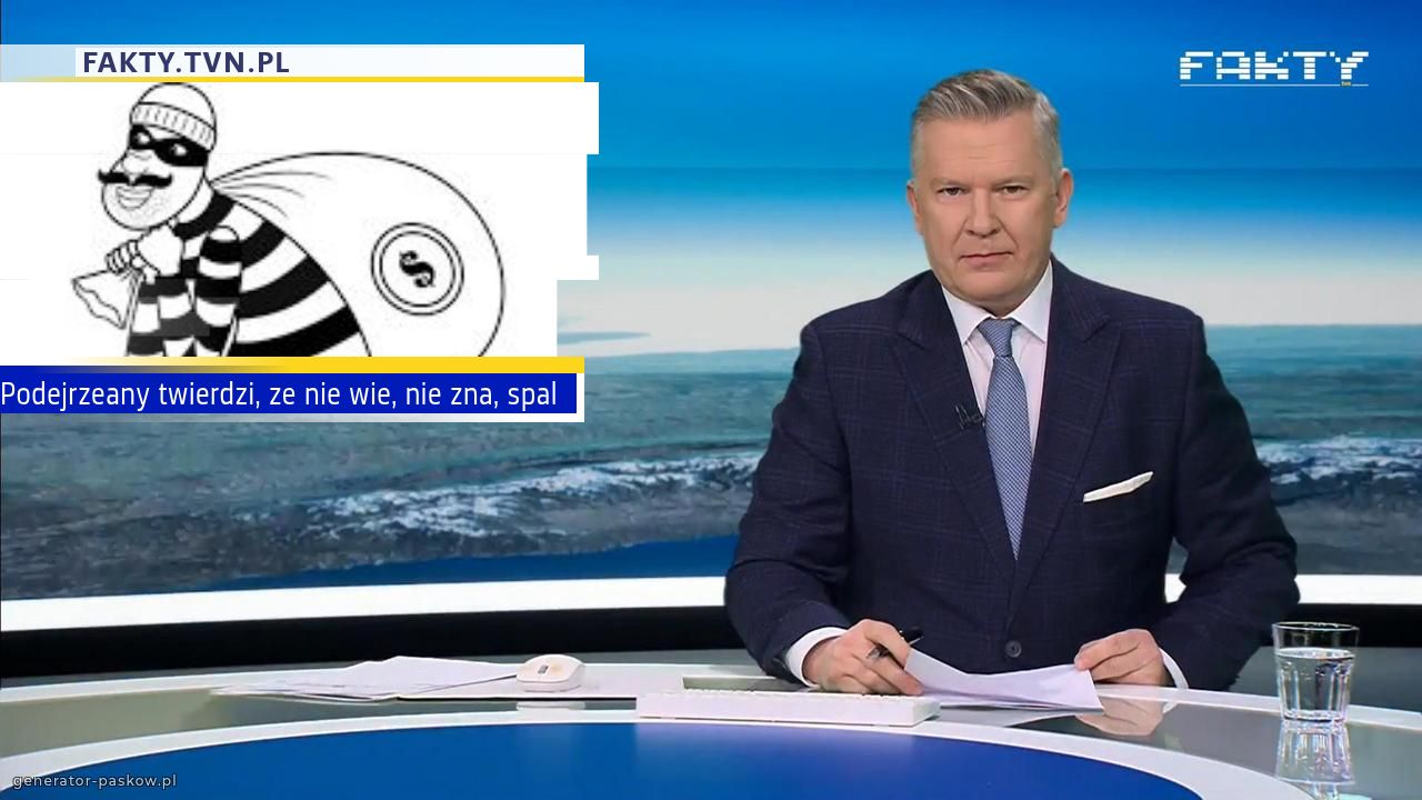 Podejrzeany twierdzi, ze nie wie, nie zna, spal 