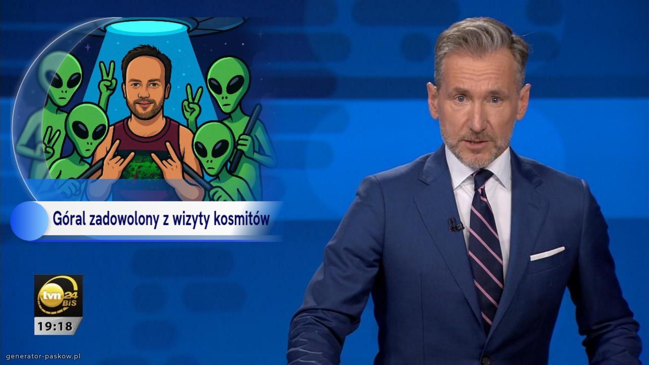 Góral zadowolony z wizyty kosmitów