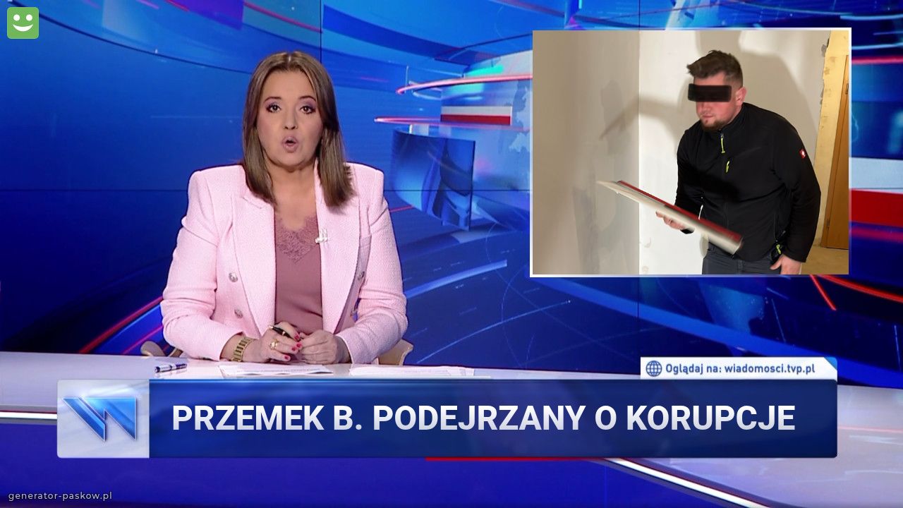 Przemek B. Podejrzany o korupcje 