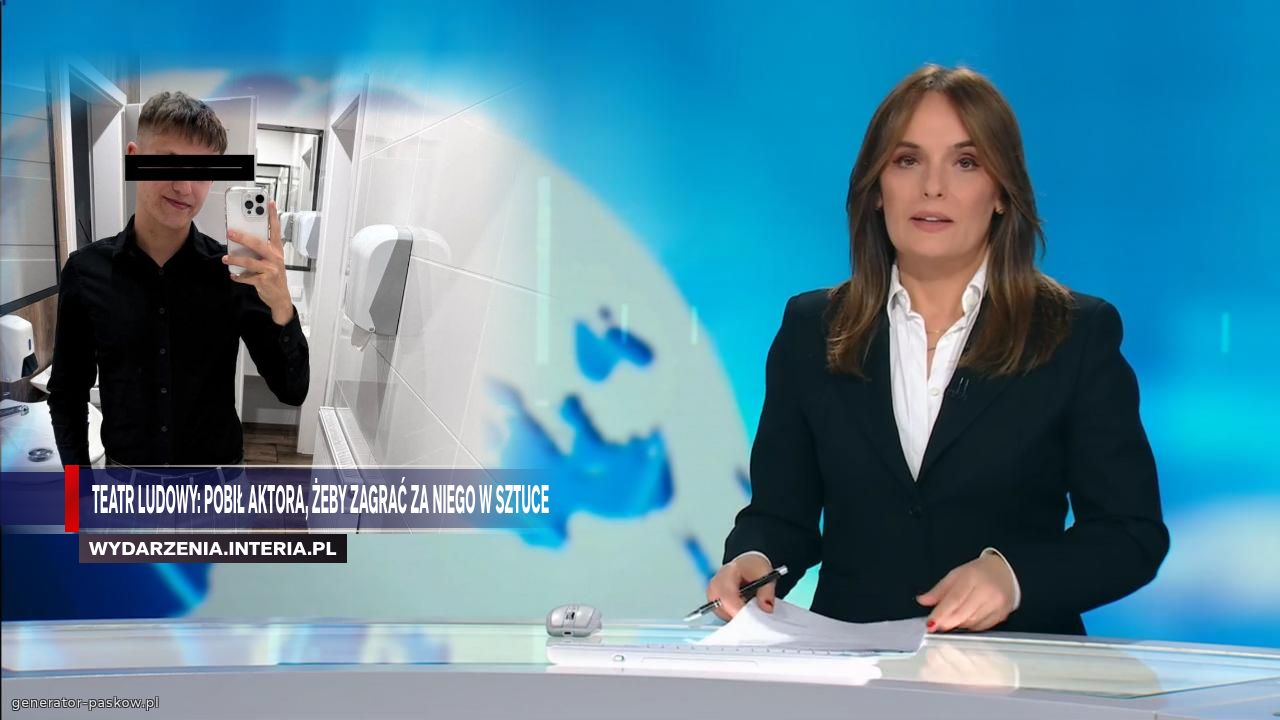 Teatr ludowy: pobił aktora, żeby zagrać za niego w sztuce