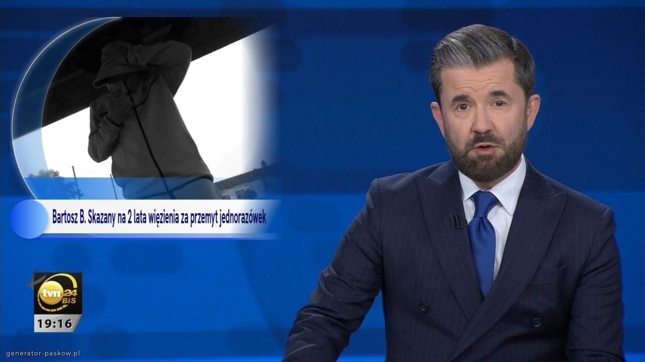Bartosz B. Skazany na 2 lata więzienia za przemyt jednorazówek 
