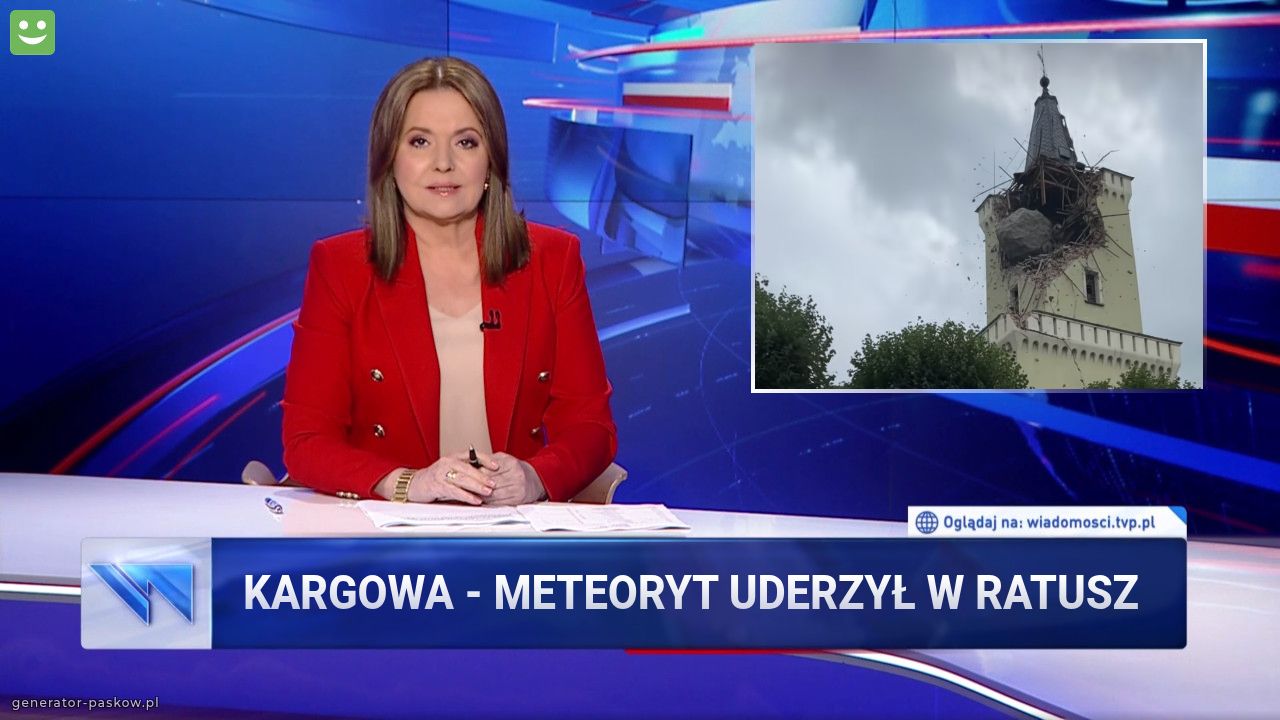Kargowa - meteoryt uderzył w ratusz