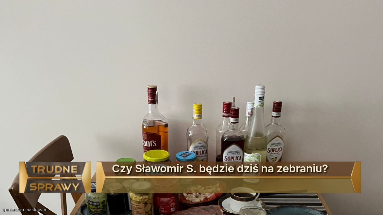 Czy Sławomir S. będzie dziś na zebraniu?
