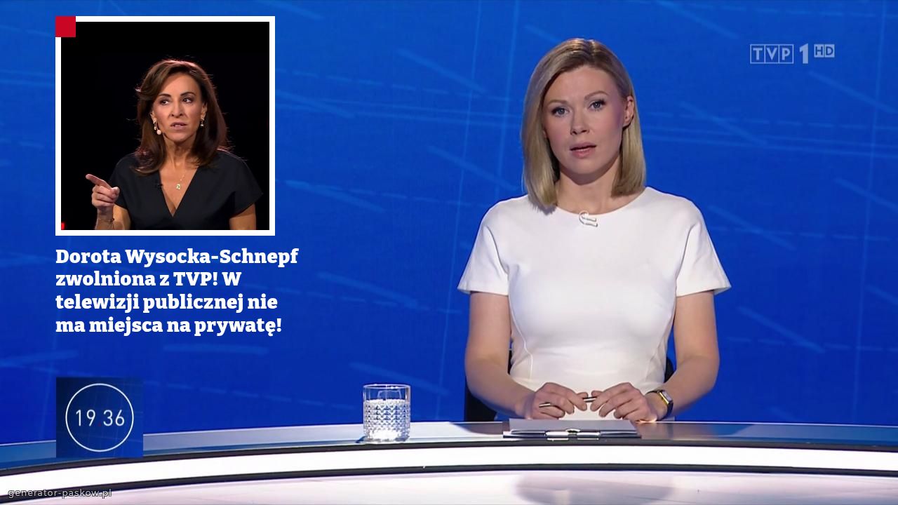 Dorota Wysocka-Schnepf zwolniona z TVP! W telewizji publicznej nie ma miejsca na prywatę!