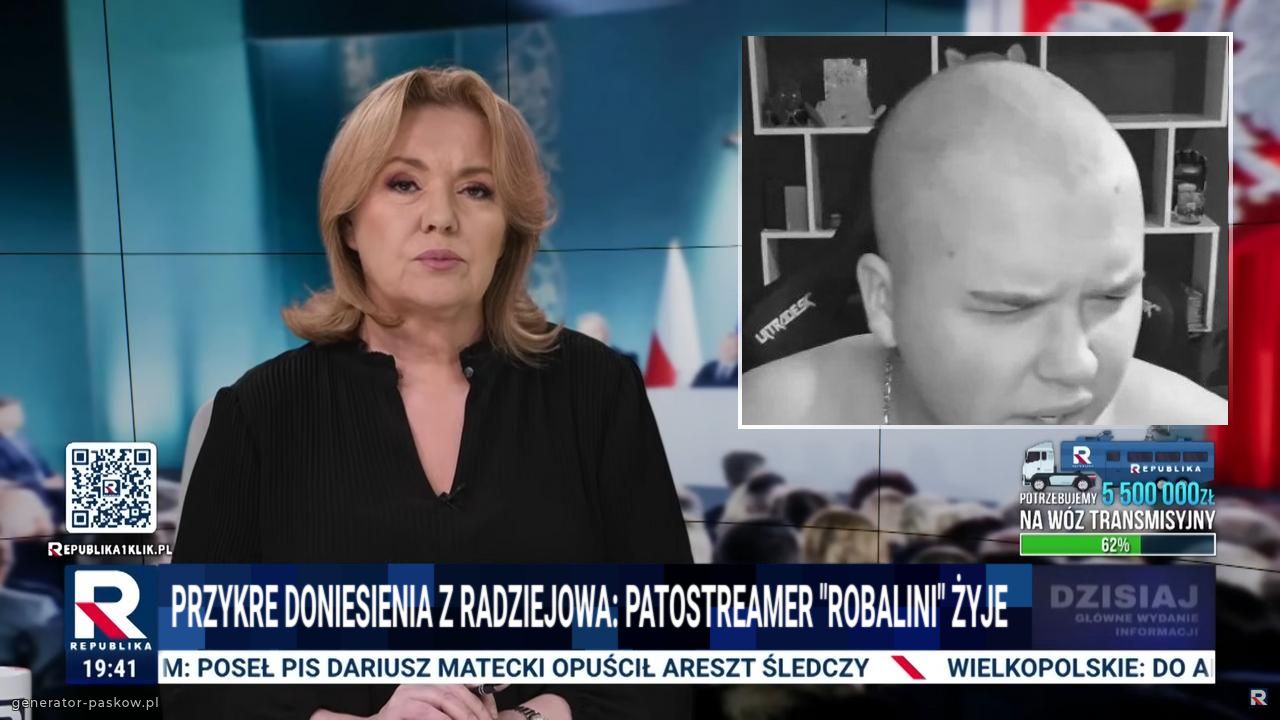 PRZYKRE doniesienia z Radziejowa: PATOSTREAMER "RObalini" ŻYJE  