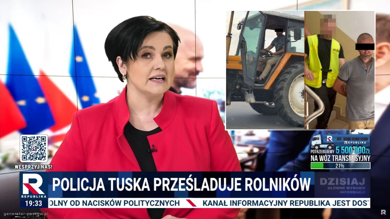 Policja Tuska prześladuje rolników